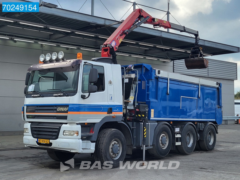 Самосвал, Автоманипулятор Ginaf X4243TS 8X4 NL-Truck HMF 1643-Z2 Kran Big-Axle Lift+Lenkachse Euro 5: фото 1