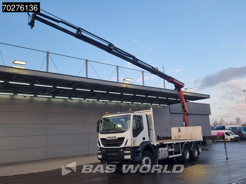 Грузовик бортовой/ Платформа, Автоманипулятор Iveco Trakker 360 6X4 Palfinger PK 18502 SH D Kran Crane Big axle Euro 6: фото 6