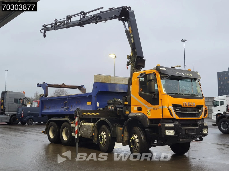 Iveco Trakker 450 8X4 HIAB 211 EP-4 Hiduo Kran Crane Big-Axle 2-Side Tipper Euro 6 - Самосвал, Автоманипулятор: фото 3 Iveco Trakker 450 8X4 HIAB 211 EP-4 Hiduo Kran Crane Big-Axle 2-Side Tipper Euro 6 - Самосвал, Автоманипулятор: фото 3
