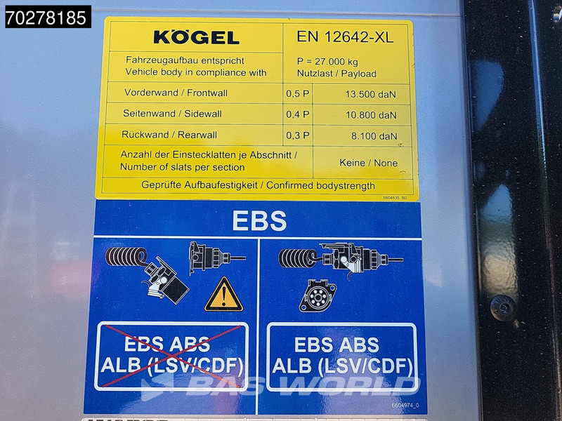 Новый Тентованный полуприцеп Kögel S24-1 MEGA Hefdak Schuifdak Liftas: фото 19 Новый Тентованный полуприцеп Kögel S24-1 MEGA Hefdak Schuifdak Liftas: фото 19