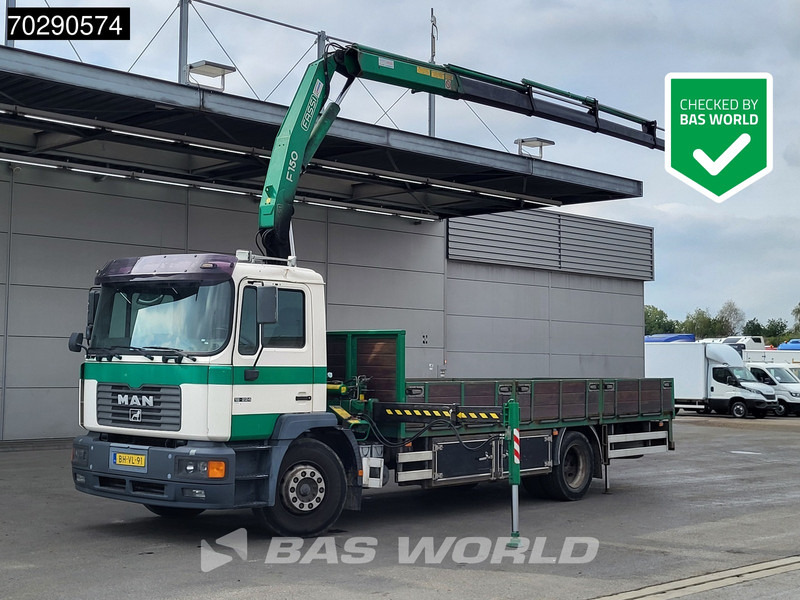 MAN 18.224 18 M 4X2 NL-Truck APK Fassi F150A.24 Kran Crane Manual Euro 2 - Грузовик бортовой/ Платформа, Автоманипулятор: фото 1 MAN 18.224 18 M 4X2 NL-Truck APK Fassi F150A.24 Kran Crane Manual Euro 2 - Грузовик бортовой/ Платформа, Автоманипулятор: фото 1