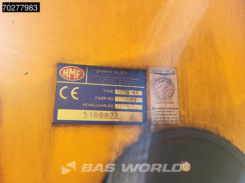 Грузовик бортовой/ Платформа, Автоманипулятор MAN TGS 26.480 6X4 HMF 5020-K6 Crane Kran Hydrodrive Lift+Lenkachse Euro 6: фото 19