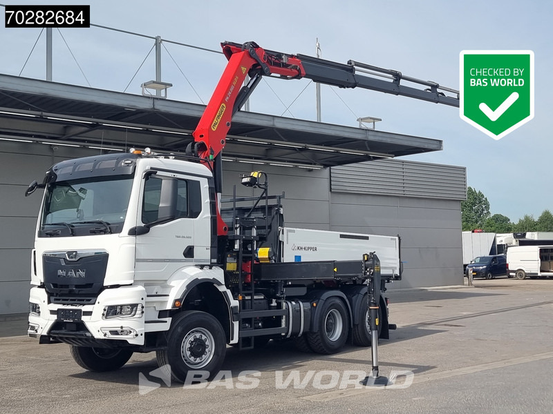 MAN TGS 28.520 6X4 Palfinger PK24001 SLD 5 Kran 2-way tipper Retarder Big-Axle Liftachse Euro 6 - Самосвал, Автоманипулятор: фото 1 MAN TGS 28.520 6X4 Palfinger PK24001 SLD 5 Kran 2-way tipper Retarder Big-Axle Liftachse Euro 6 - Самосвал, Автоманипулятор: фото 1