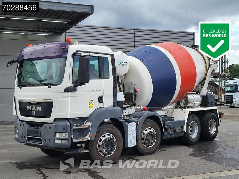 MAN TGS 32.360 8X4 9M3 Schwing Stetter Steel suspension Manual Euro 4 - Автобетоносмеситель: фото 1 MAN TGS 32.360 8X4 9M3 Schwing Stetter Steel suspension Manual Euro 4 - Автобетоносмеситель: фото 1