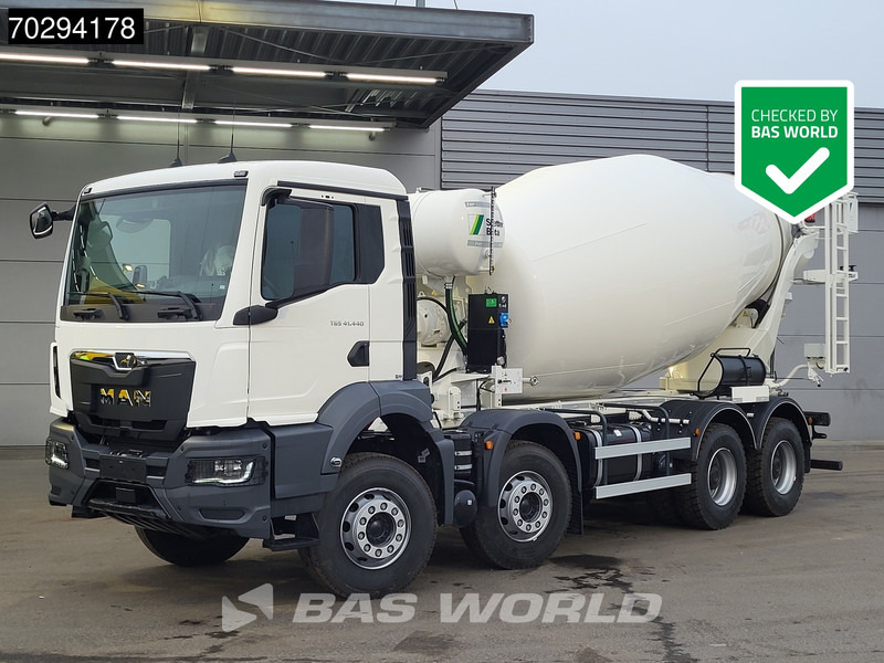 MAN TGS 41.440 8X4 NEW! 12m3 Stetter concrete mixer Big-Axle Steelsuspension Euro 6 - Автобетоносмеситель: фото 1 MAN TGS 41.440 8X4 NEW! 12m3 Stetter concrete mixer Big-Axle Steelsuspension Euro 6 - Автобетоносмеситель: фото 1