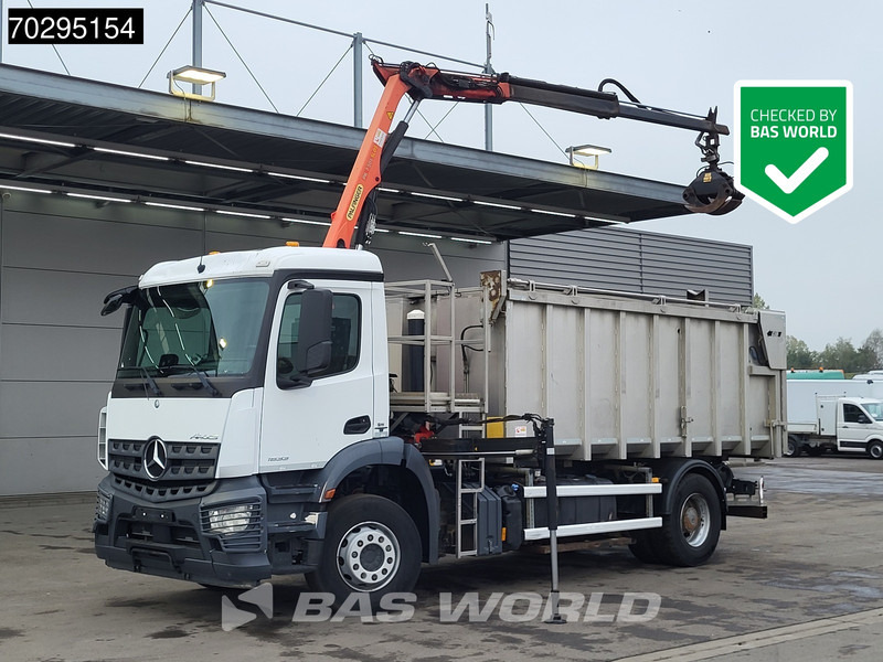 Mercedes-Benz Actros 1833 4X2 Palfinger PK7.501 SLD Kran Crane 17m3 tipper Big-Axle Euro 6 - Самосвал, Автоманипулятор: фото 1 Mercedes-Benz Actros 1833 4X2 Palfinger PK7.501 SLD Kran Crane 17m3 tipper Big-Axle Euro 6 - Самосвал, Автоманипулятор: фото 1