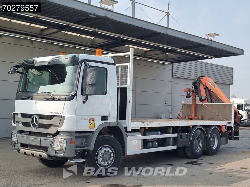 Грузовик бортовой/ Платформа, Автоманипулятор Mercedes-Benz Actros 2641 6X4 Palfinger PK18002-EH Remote Full Steel Euro 5: фото 7