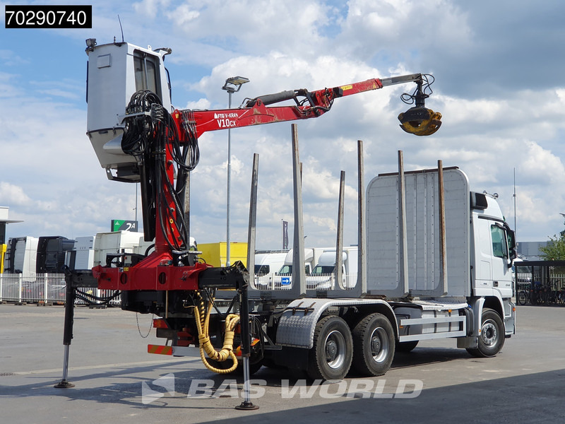 Mercedes-Benz Actros 3346 6X4 Original KM's! FTG V10CX.81 Kran Crane Holztransport Big-Axle Steelsuspension - Лесовоз, Автоманипулятор: фото 5 Mercedes-Benz Actros 3346 6X4 Original KM's! FTG V10CX.81 Kran Crane Holztransport Big-Axle Steelsuspension - Лесовоз, Автоманипулятор: фото 5