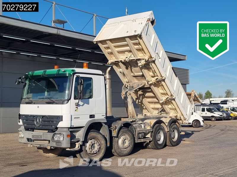 Mercedes-Benz Actros 4141 8X4 12m3 Meiller 2-way tipper steelsuspension Euro 4 - Самосвал: фото 1 Mercedes-Benz Actros 4141 8X4 12m3 Meiller 2-way tipper steelsuspension Euro 4 - Самосвал: фото 1