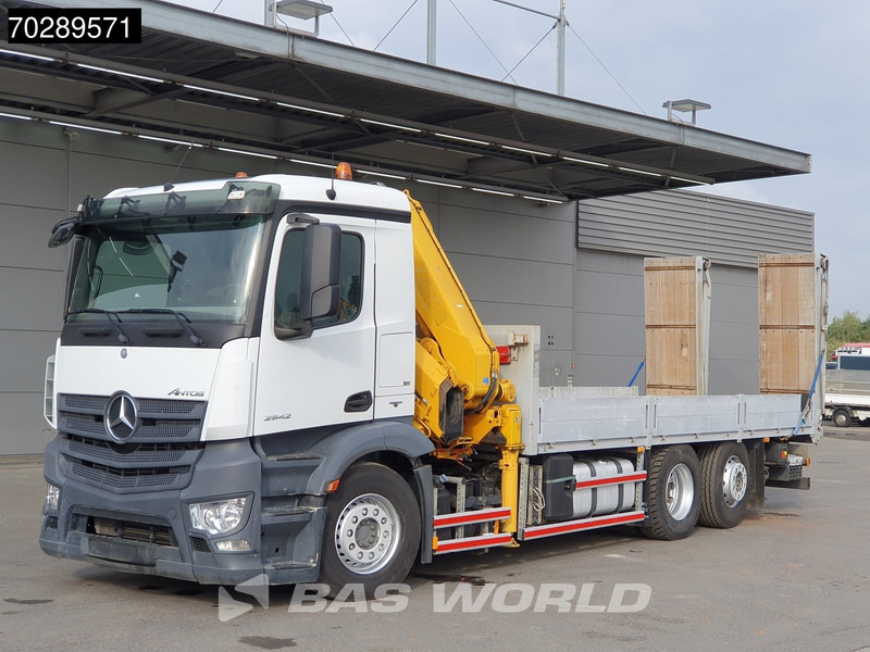 Грузовик бортовой/ Платформа, Автоманипулятор Mercedes-Benz Antos 2542 6X2 Fassi F330A023 Crane Kran Hydraulic ramps Retarder Lift+steering Euro 6: фото 8
