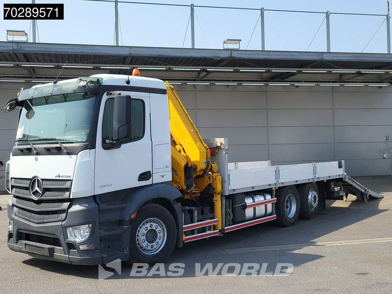 Грузовик бортовой/ Платформа, Автоманипулятор Mercedes-Benz Antos 2542 6X2 Fassi F330A023 Crane Kran Hydraulic ramps Retarder Lift+steering Euro 6: фото 12