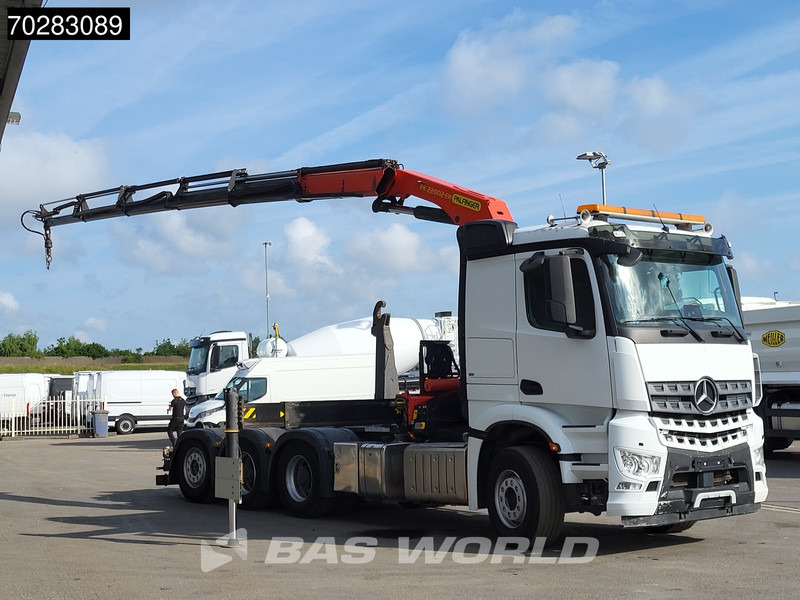 Крюковой мультилифт, Автоманипулятор Mercedes-Benz Arocs 3245 Actros 8X4 Palfinger PK22002 EH Crane 17tons hooklift Big-Axle Lift+Lenkachse Navi Euro 6: фото 10