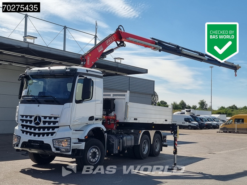 Mercedes-Benz Arocs 3348 6X4 Fassi F255A2.24 Kran Crane 9m3 3-Sided Tipper Big-Axle Euro 6 - Самосвал, Автоманипулятор: фото 1 Mercedes-Benz Arocs 3348 6X4 Fassi F255A2.24 Kran Crane 9m3 3-Sided Tipper Big-Axle Euro 6 - Самосвал, Автоманипулятор: фото 1
