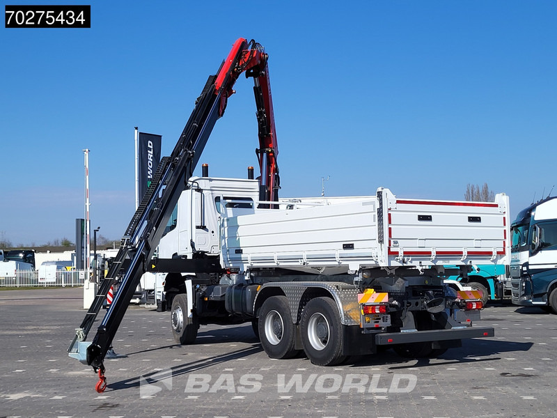 Mercedes-Benz Arocs 3348 6X6 Fassi F255A.2.24 xe-dynamic Kran Dreiseitenkipper Navi Euro 6 - Самосвал, Автоманипулятор: фото 2 Mercedes-Benz Arocs 3348 6X6 Fassi F255A.2.24 xe-dynamic Kran Dreiseitenkipper Navi Euro 6 - Самосвал, Автоманипулятор: фото 2