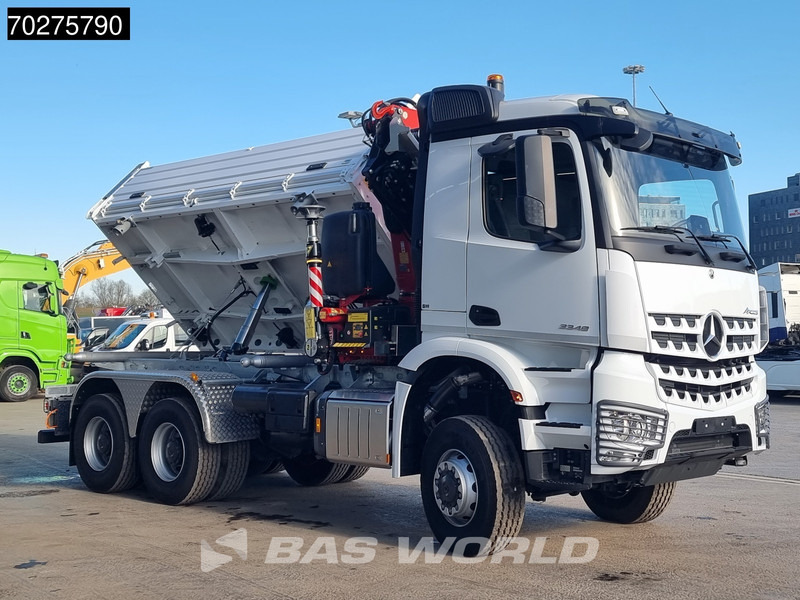 Новый Самосвал, Автоманипулятор Mercedes-Benz Arocs 3348 6X6 Full Steel Retarder Fassi 25T/M Crane Kran Euro 6: фото 18