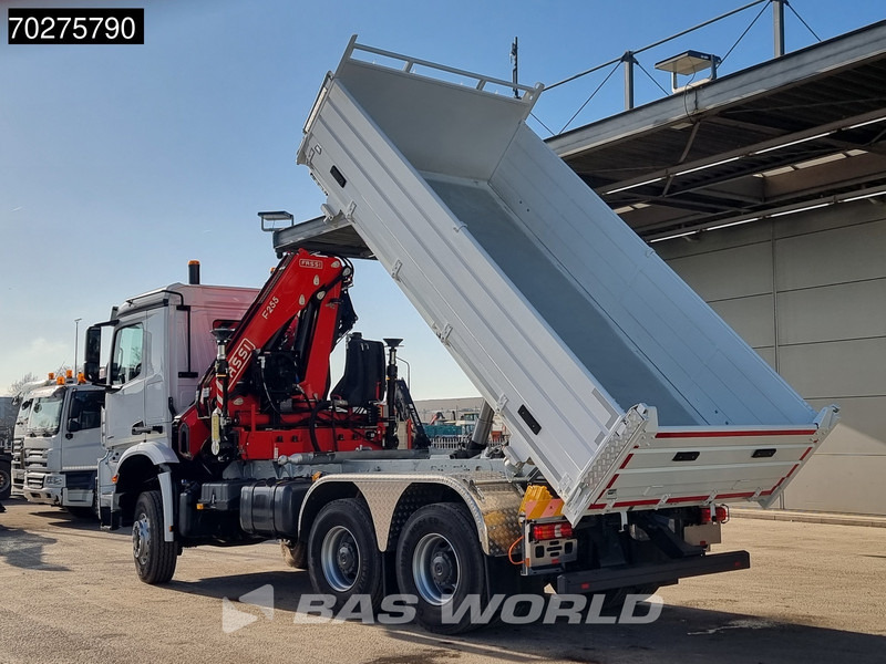 Новый Самосвал, Автоманипулятор Mercedes-Benz Arocs 3348 6X6 Full Steel Retarder Fassi 25T/M Crane Kran Euro 6: фото 13