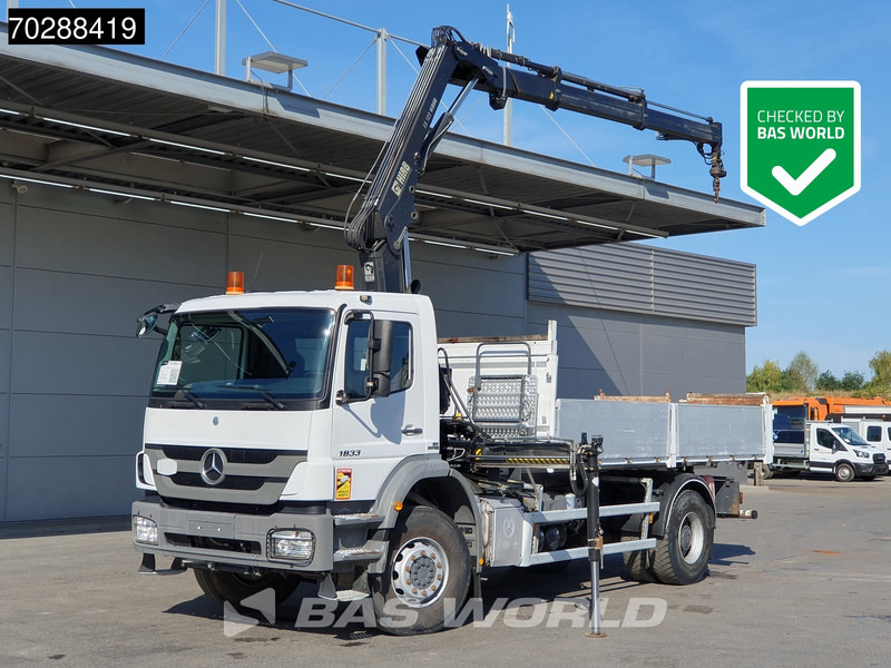 Mercedes-Benz Axor 1833 Axor 4X2 HIAB XS B-122 HIDUO Crane Kran Manual Steelsuspension Big-Axle Euro 5 - Самосвал, Автоманипулятор: фото 1 Mercedes-Benz Axor 1833 Axor 4X2 HIAB XS B-122 HIDUO Crane Kran Manual Steelsuspension Big-Axle Euro 5 - Самосвал, Автоманипулятор: фото 1