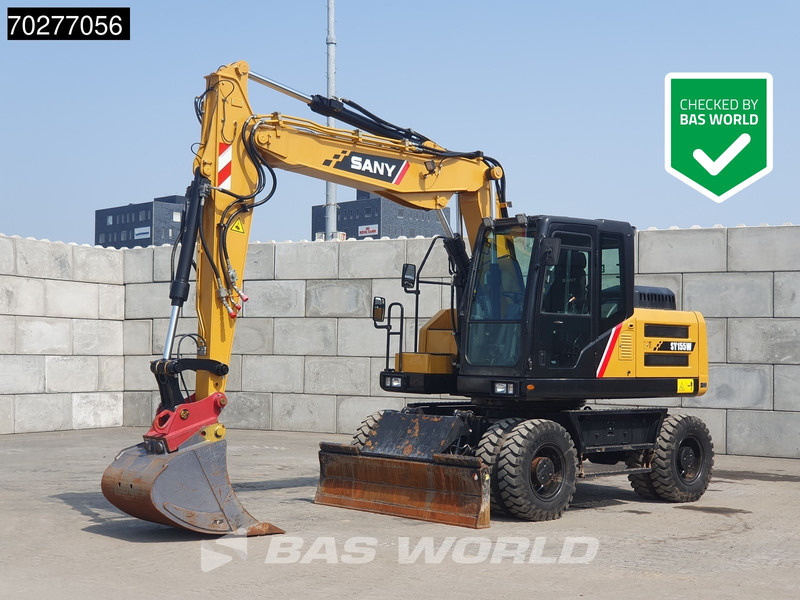 Колёсный экскаватор Sany SY155 W: фото 1