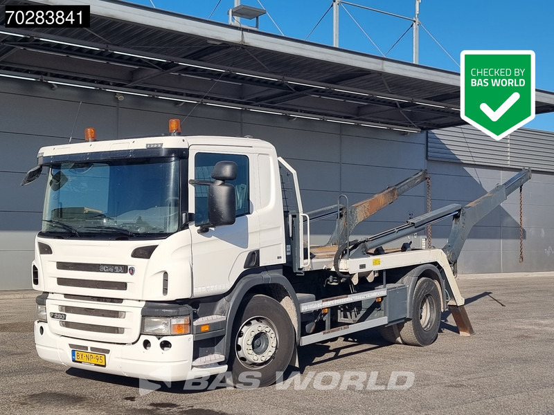 Scania P280 4X2 NL-Truck 14tons Hiab skiploader Euro 5 - Портальный бункеровоз: фото 1 Scania P280 4X2 NL-Truck 14tons Hiab skiploader Euro 5 - Портальный бункеровоз: фото 1
