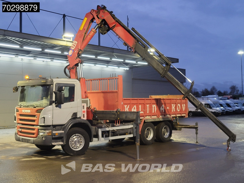 Scania P340 6X4 HMF 4220 K6 Crane Winch Tipper Full Steel Manual Gearbox - Самосвал, Автоманипулятор: фото 3 Scania P340 6X4 HMF 4220 K6 Crane Winch Tipper Full Steel Manual Gearbox - Самосвал, Автоманипулятор: фото 3