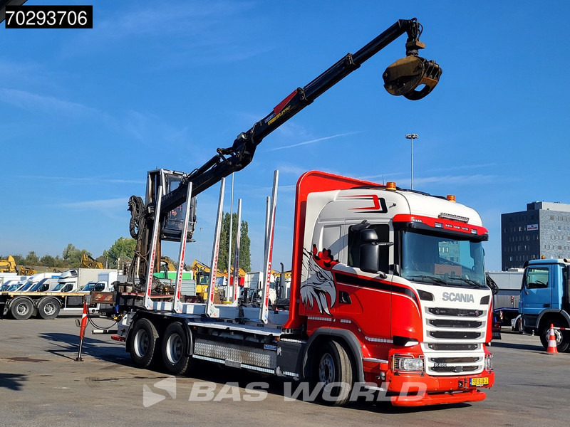 Scania R450 R 6X4 NL-Truck Kesla 2110T Crane Kran Holztransport Manual ACC Xenon Euro 6 - Лесовоз, Автоманипулятор: фото 3 Scania R450 R 6X4 NL-Truck Kesla 2110T Crane Kran Holztransport Manual ACC Xenon Euro 6 - Лесовоз, Автоманипулятор: фото 3