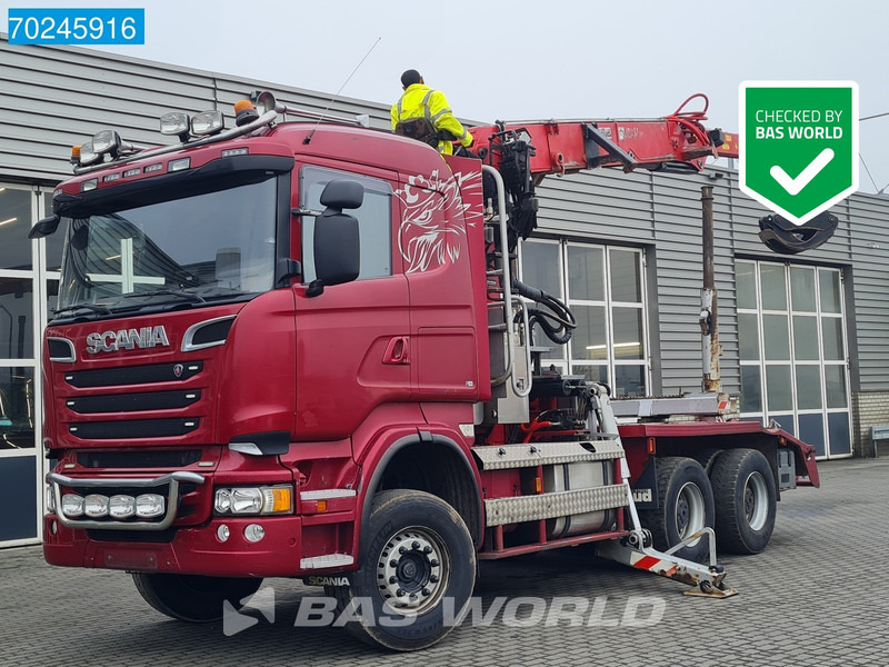 Scania R580 6X4 Jonsered J28505 83 Crane Kran Steel-suspension Retarder - Лесовоз, Автоманипулятор: фото 1 Scania R580 6X4 Jonsered J28505 83 Crane Kran Steel-suspension Retarder - Лесовоз, Автоманипулятор: фото 1