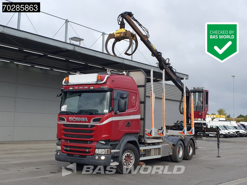 Scania R730 R 6X4 HIAB F108S 79 Crane Retarder Xenon BigAxle Loglift Automatic ACC Euro 6 - Лесовоз, Автоманипулятор: фото 1 Scania R730 R 6X4 HIAB F108S 79 Crane Retarder Xenon BigAxle Loglift Automatic ACC Euro 6 - Лесовоз, Автоманипулятор: фото 1