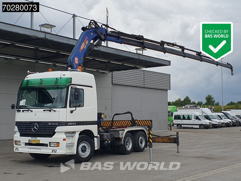 Тягач Mercedes-Benz Actros 2543 Actros 6X2 NL-Truck Liftachse 3-Pedals Kran 9x Extensions PM 40 SP 2010 + Winch Euro 3: фото 5