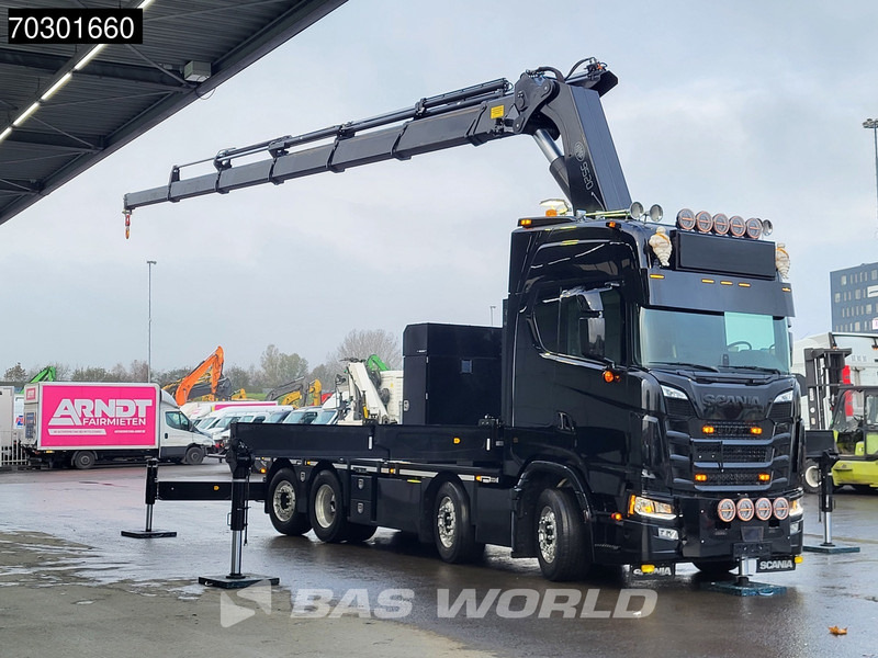 Scania S660 8X2 HMF 9520OK-RCS Crane Kran Fifth wheel Full Air Lift+steering axle - Тягач: фото 3 Scania S660 8X2 HMF 9520OK-RCS Crane Kran Fifth wheel Full Air Lift+steering axle - Тягач: фото 3