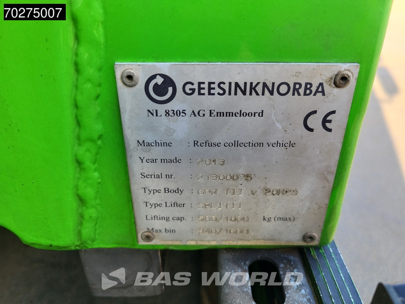 Мусоровоз Volvo FE 300 6X2 NL-Truck Lenkachse GeesinkNorba GPM III 20H25 EEV: фото 15
