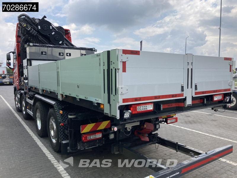 Грузовик бортовой/ Платформа, Автоманипулятор Volvo FH16 650 FH16 8X2 HMF 7020K-RCS Crane + Fly-Jib Lift+Steering-Axle Navi LED ACC Euro 6: фото 19