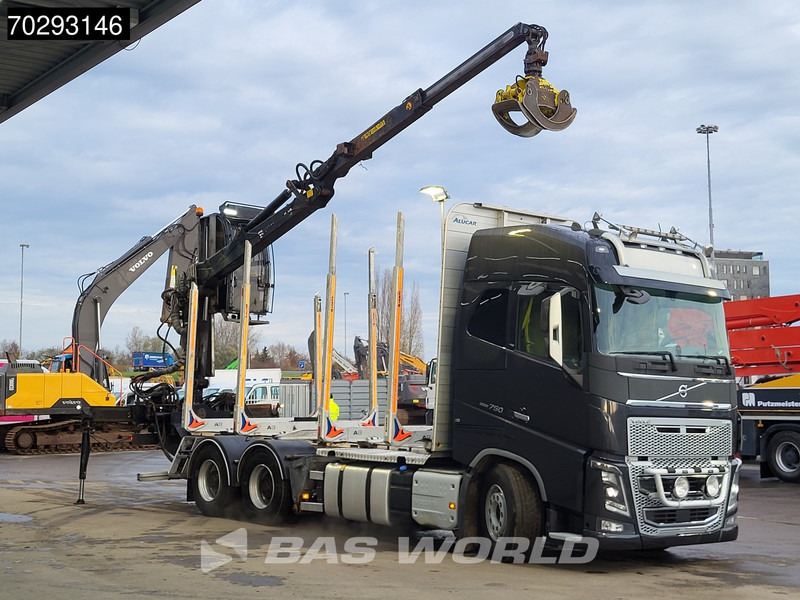 Volvo FH16 750 FH16 6X4 HIAB LOGLIFT F108S 83 Wood crane Retarder VEB+ Big-Axle Euro 6 - Лесовоз, Автоманипулятор: фото 3 Volvo FH16 750 FH16 6X4 HIAB LOGLIFT F108S 83 Wood crane Retarder VEB+ Big-Axle Euro 6 - Лесовоз, Автоманипулятор: фото 3