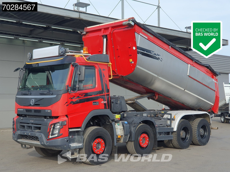 Volvo FMX 450 8X4 17m3 Meiller tipper Steelsuspension Automatic Retarder Big-Axle Euro 6 - Самосвал: фото 1 Volvo FMX 450 8X4 17m3 Meiller tipper Steelsuspension Automatic Retarder Big-Axle Euro 6 - Самосвал: фото 1