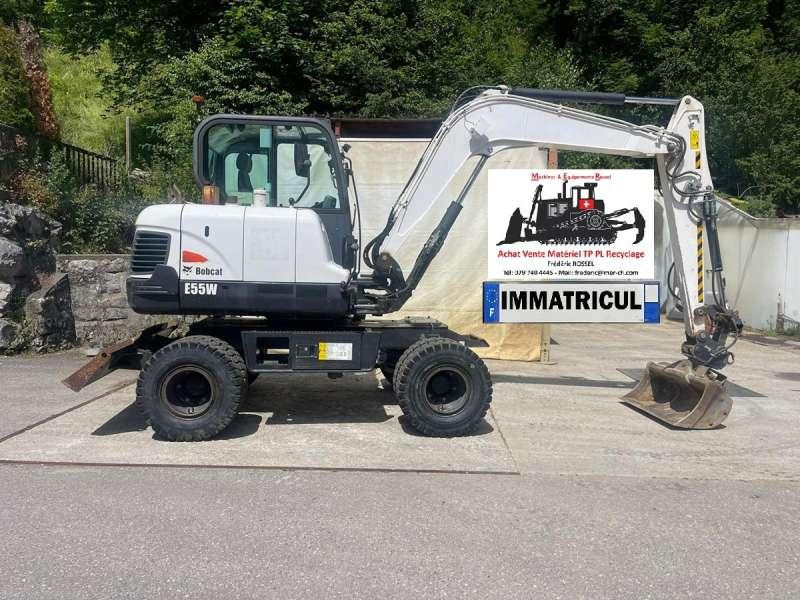 Bobcat E55W - Колёсный экскаватор: фото 1 Bobcat E55W - Колёсный экскаватор: фото 1