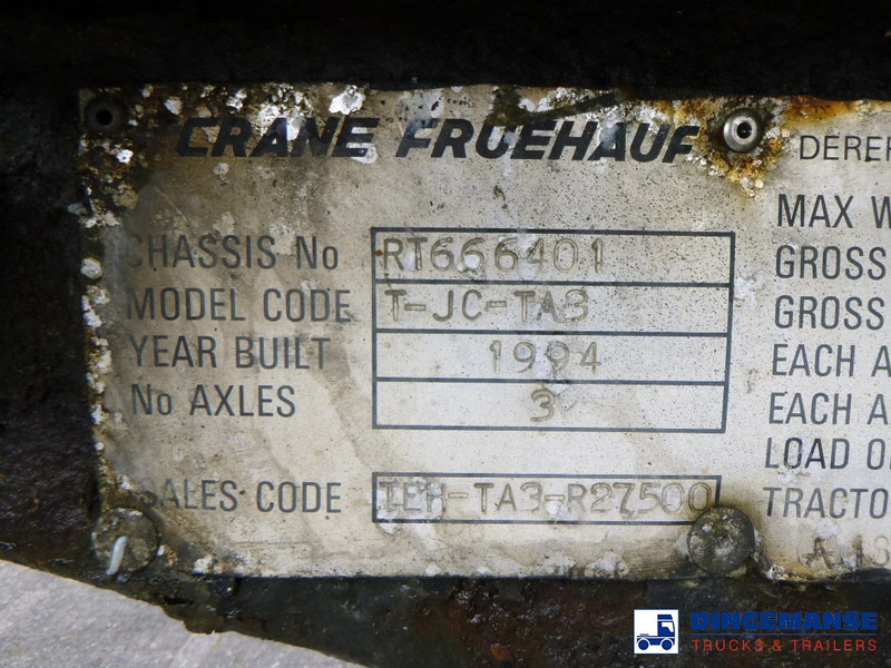 Полуприцеп-цистерна Crane Fruehauf Bitumen tank inox 28 m3 / 1 comp: фото 17