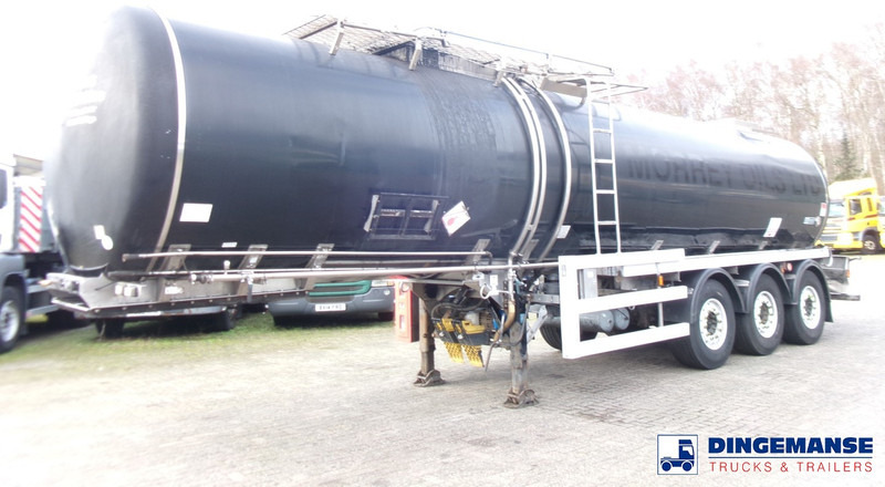 Crossland Bitumen tank inox 33 m3 / 1 comp + compressor + steam heating - Полуприцеп-цистерна: фото 1 Crossland Bitumen tank inox 33 m3 / 1 comp + compressor + steam heating - Полуприцеп-цистерна: фото 1