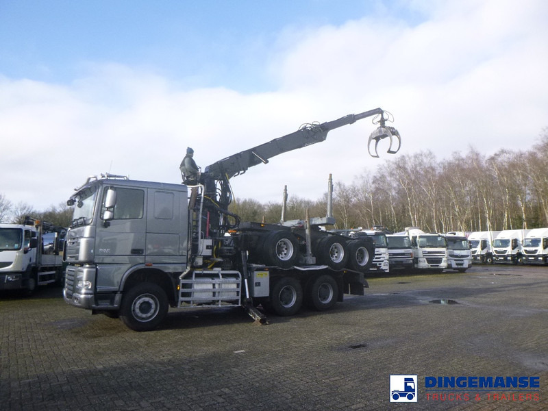 DAF XF 105.510 6x4 + Loglift F281S83 crane / timber truck + dolly - Автоманипулятор: фото 3 DAF XF 105.510 6x4 + Loglift F281S83 crane / timber truck + dolly - Автоманипулятор: фото 3