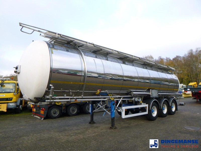 Feldbinder Chemical tank inox L4BH 37.5 m3 / 1 comp - Полуприцеп-цистерна: фото 1 Feldbinder Chemical tank inox L4BH 37.5 m3 / 1 comp - Полуприцеп-цистерна: фото 1