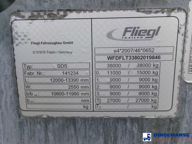 Fliegl 3-axle container trailer 45 ft в лизинг Fliegl 3-axle container trailer 45 ft: фото 15