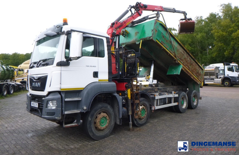 MAN TGS 35.400 8X4 RHD tipper + Palfinger Epsilon M125L - Автоманипулятор: фото 1 MAN TGS 35.400 8X4 RHD tipper + Palfinger Epsilon M125L - Автоманипулятор: фото 1