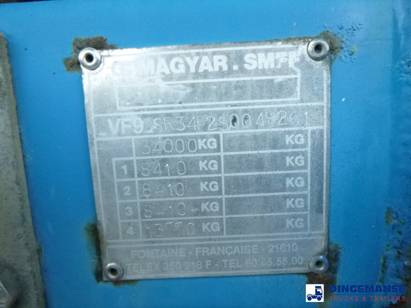 Полуприцеп-цистерна Magyar Chemical tank inox L4BH 32.9 m3 / 1 comp: фото 17