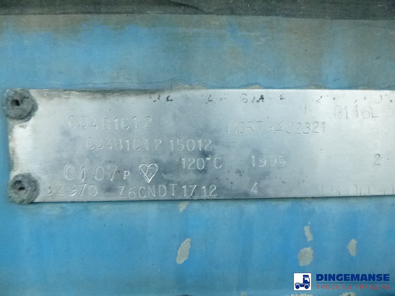 Полуприцеп-цистерна Magyar Chemical tank inox L4BH 32.9 m3 / 1 comp: фото 15