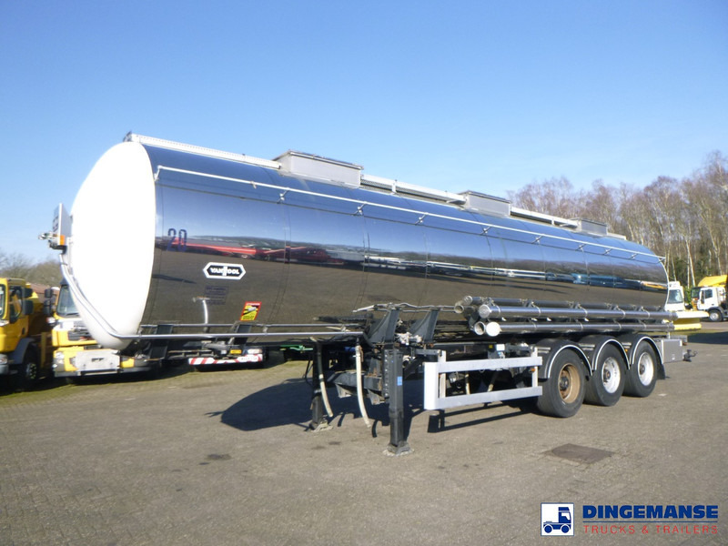 Van Hool Chemical tank inox 30 m3 / 3 comp - Полуприцеп-цистерна: фото 1 Van Hool Chemical tank inox 30 m3 / 3 comp - Полуприцеп-цистерна: фото 1