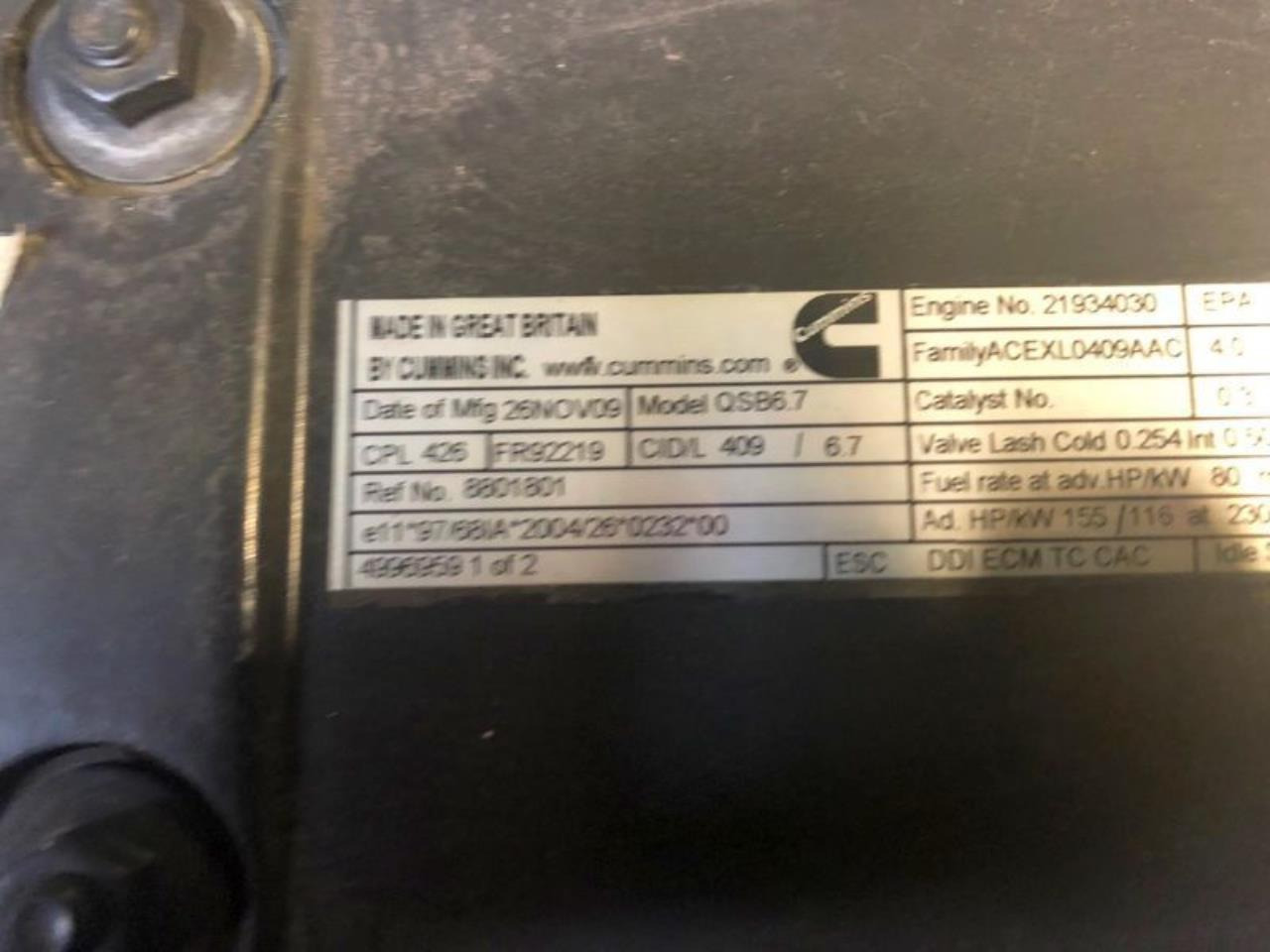 Cummins QSB6.7 155 - Двигатель: фото 2 Cummins QSB6.7 155 - Двигатель: фото 2