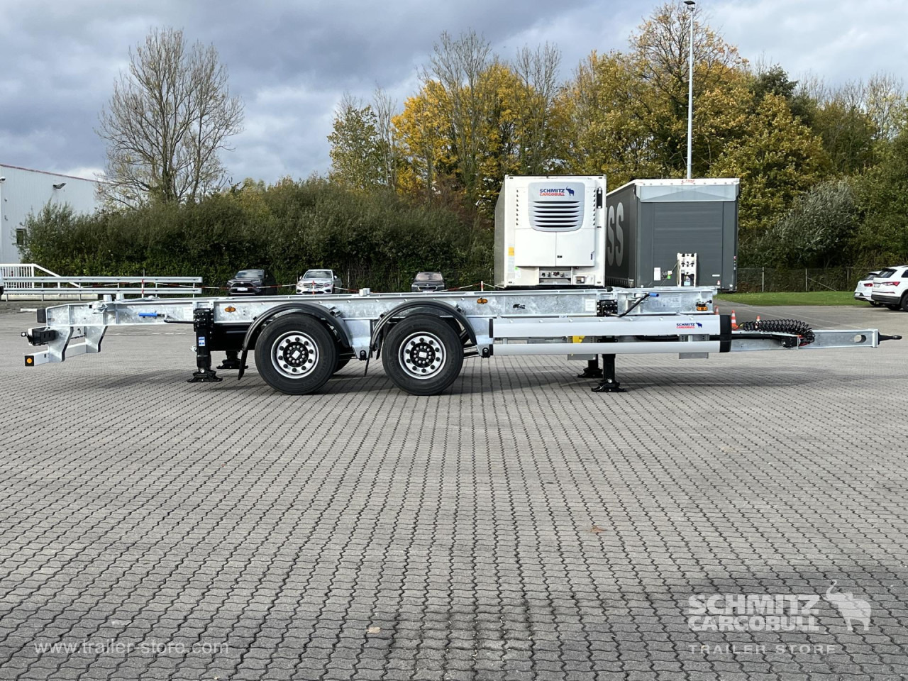 SCHMITZ Zentralachsanhänger Wechselfahrgestell - Прицеп-контейнеровоз/ Сменный кузов: фото 2 SCHMITZ Zentralachsanhänger Wechselfahrgestell - Прицеп-контейнеровоз/ Сменный кузов: фото 2