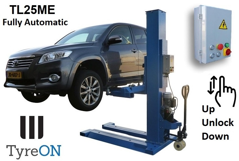 TL25ME mobile single post car lift - fully automatic - Оборудование для гаражей/ Мастерских: фото 1 TL25ME mobile single post car lift - fully automatic - Оборудование для гаражей/ Мастерских: фото 1