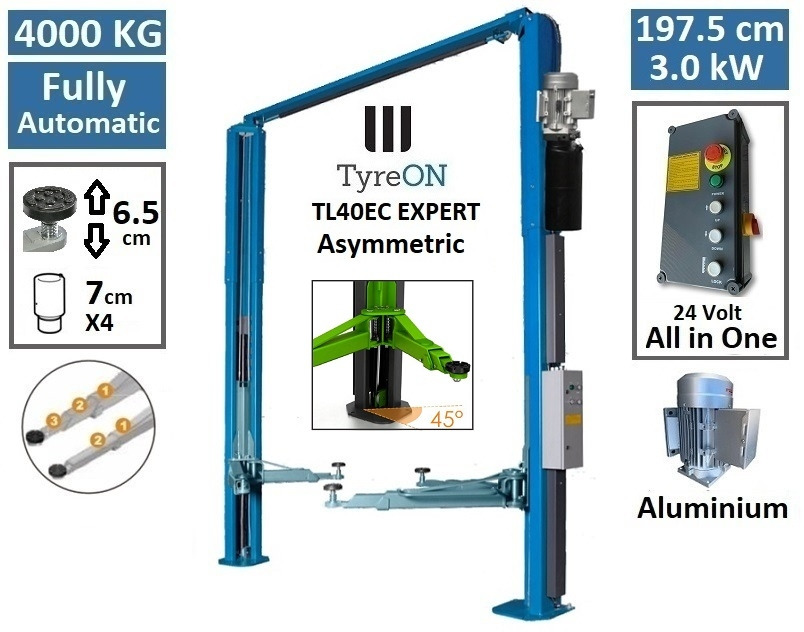 TL40EC EXPERT 2 post asymmetric lift - clear floor - Оборудование для гаражей/ Мастерских: фото 1 TL40EC EXPERT 2 post asymmetric lift - clear floor - Оборудование для гаражей/ Мастерских: фото 1