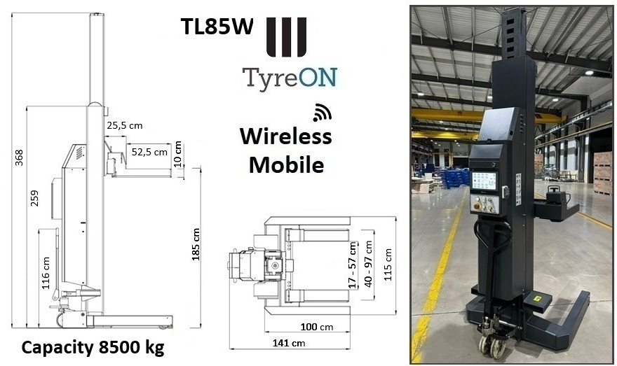 TL85W-4 34T wireless - 4 x 8,5 T - battery 24V DC / 3 kW per column - Spark resistant, welding, cutting and grinding - Оборудование для гаражей/ Мастерских: фото 5 TL85W-4 34T wireless - 4 x 8,5 T - battery 24V DC / 3 kW per column - Spark resistant, welding, cutting and grinding - Оборудование для гаражей/ Мастерских: фото 5