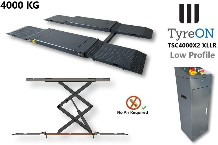 TSC4000X2 XLLR Low Profile 4T floor mounted scissor lift - Large lifting range, 66 cm wide extendable tables 148.5 to 230,5 cm - Hydromechanically locked - no air required - Also for vehicles with 5 c - Оборудование для гаражей/ Мастерских: фото 5 TSC4000X2 XLLR Low Profile 4T floor mounted scissor lift - Large lifting range, 66 cm wide extendable tables 148.5 to 230,5 cm - Hydromechanically locked - no air required - Also for vehicles with 5 c - Оборудование для гаражей/ Мастерских: фото 5