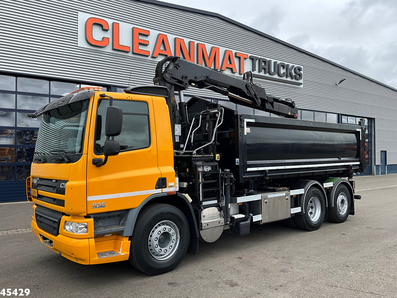 Самосвал, Автоманипулятор DAF FAN 75 CF 360 Hiab 12 Tonmeter laadkraan + Kipper 15m³ Just 177.993 km!: фото 10